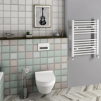 Aqualine DIRECT fürdőszobai radiátor, egyenes, 500x640 mm, 360 W, fehér (ILR65T)