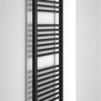 Aqualine DIRECT fürdőszobai radiátor, egyenes, 600x1680 mm, 1013 W, matt fekete (ILR66B)