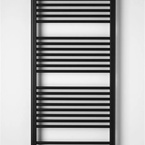 Aqualine DIRECT fürdőszobai radiátor, egyenes, 600x1680 mm, 1013 W, matt fekete (ILR66B)