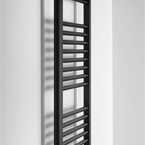 Aqualine DIRECT fürdőszobai radiátor, egyenes, 450x960 mm, 447 W, matt fekete (ILR94B)