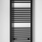 Aqualine DIRECT fürdőszobai radiátor, egyenes, 450x960 mm, 447 W, matt fekete (ILR94B)