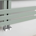 Sapho SILVANA fürdőszobai radiátor, 500x1236 mm, 561 W, matt zöld (IR154V)