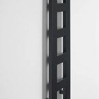 Sapho BLOCK fürdőszobai radiátor, 280x1330 mm, 353 W, matt fekete (IR181)
