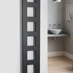 Sapho BLOCK fürdőszobai radiátor, 280x1330 mm, 353 W, matt fekete (IR181)
