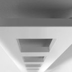 Sapho BLOCK fürdőszobai radiátor, 280x1330 mm, 353 W, matt fehér (IR183)