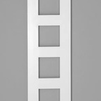 Sapho BLOCK fürdőszobai radiátor, 280x1750 mm, 461 W, matt fehér (IR184)