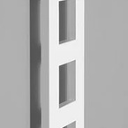 Sapho BLOCK fürdőszobai radiátor, 280x1750 mm, 461 W, matt fehér (IR184)