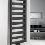 Sapho BLOCK fürdőszobai radiátor, 500x1465 mm, 644 W, matt fekete (IR185)
