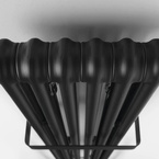 Sapho FEDE fürdőszobai radiátor, 306x1500 mm, 643 W, matt fekete (IR191)