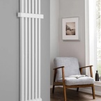 Sapho FEDE fürdőszobai radiátor, 306x1500 mm, 643 W, matt fehér (IR192)