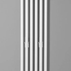 Sapho FEDE fürdőszobai radiátor, 306x1500 mm, 643 W, matt fehér (IR192)