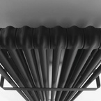 Sapho FEDE fürdőszobai radiátor, 490x1500 mm, 1071 W, matt fekete (IR193)