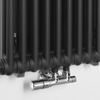 Sapho FEDE fürdőszobai radiátor, 490x1500 mm, 1071 W, matt fekete (IR193)