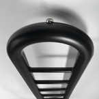 Sapho HORIZON fürdőszobai radiátor, 330x1500 mm, 251 W, matt fekete (IR195)