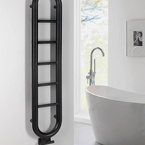 Sapho HORIZON fürdőszobai radiátor, 330x1500 mm, 251 W, matt fekete (IR195)