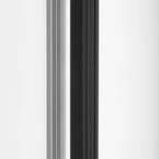 Sapho LETIZIA fürdőszobai radiátor, 190x1800 mm, 604 W, matt fekete (IR247B)