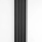 Sapho LETIZIA fürdőszobai radiátor, 190x1800 mm, 604 W, matt fekete (IR247B)