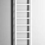 Sapho DINA fürdőszobai radiátor, 300x1380 mm, 278 W, fehér (IR363W)