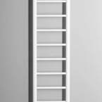Sapho DINA fürdőszobai radiátor, 300x1740 mm, 335 W, fehér (IR366W)