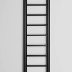 Sapho DINA fürdőszobai radiátor, 300x1380 mm, 278 W, matt fekete (IR373B)
