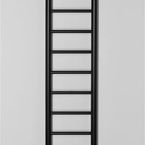 Sapho DINA fürdőszobai radiátor, 300x1740 mm, 335 W, matt fekete (IR376B)