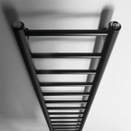 Sapho DINA fürdőszobai radiátor, 300x1740 mm, 335 W, matt fekete (IR376B)