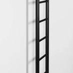 Sapho DINA fürdőszobai radiátor, 250x1680 mm, 282 W, matt fekete (IR377TB)