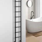 Sapho DINA fürdőszobai radiátor, 250x1680 mm, 282 W, matt fekete (IR377TB)