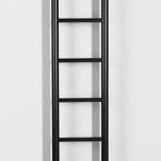 Sapho DINA fürdőszobai radiátor, 250x1680 mm, 282 W, matt fekete (IR377TB)