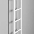 Sapho DINA fürdőszobai radiátor, 350x1680 mm, 334 W, fehér (IR378TW)