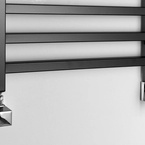 Sapho METRO fürdőszobai radiátor, 450x890 mm, 266 W, matt fekete (IR400TB)