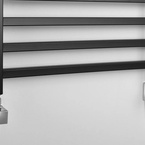 Sapho METRO fürdőszobai radiátor, 500x1200 mm, 386 W, matt fekete (IR410TB)