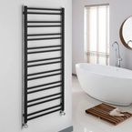 Sapho METRO DOS fürdőszobai radiátor, 550x1430 mm, 476 W, matt fekete (IR430TB)