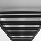 Sapho METRO DOS fürdőszobai radiátor, 550x1430 mm, 476 W, matt fekete (IR430TB)
