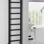 Sapho METRO LIGHT fürdőszobai radiátor, 300x1140 mm, 211 W, matt fekete (IR444TB)