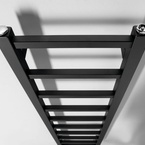 Sapho METRO LIGHT fürdőszobai radiátor, 300x1140 mm, 211 W, matt fekete (IR444TB)