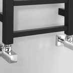 Sapho METRO LIGHT fürdőszobai radiátor, 300x1140 mm, 211 W, matt fekete (IR444TB)
