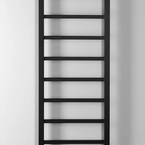 Sapho METRO LIGHT fürdőszobai radiátor, 400x1140 mm, 247 W, matt fekete (IR445TB)