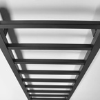 Sapho METRO LIGHT fürdőszobai radiátor, 400x1140 mm, 247 W, matt fekete (IR445TB)