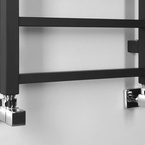 Sapho METRO LIGHT fürdőszobai radiátor, 400x1140 mm, 247 W, matt fekete (IR445TB)