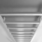 Sapho METRO LIGHT fürdőszobai radiátor, 400x1140 mm, 247 W, fehér (IR445T)