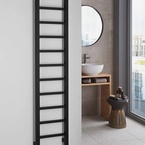 Sapho METRO LIGHT fürdőszobai radiátor, 300x1500 mm, 276 W, matt fekete (IR446TB)