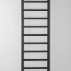 Sapho METRO LIGHT fürdőszobai radiátor, 400x1500 mm, 323 W, matt fekete (IR447TB)