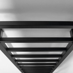 Sapho METRO LIGHT fürdőszobai radiátor, 400x1500 mm, 323 W, matt fekete (IR447TB)