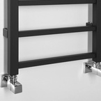 Sapho METRO LIGHT fürdőszobai radiátor, 400x1500 mm, 323 W, matt fekete (IR447TB)