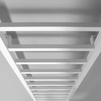 Sapho METRO LIGHT fürdőszobai radiátor, 400x1500 mm, 323 W, fehér (IR447T)
