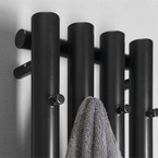 Sapho PILON fürdőszobai radiátor, 270x1800 mm, 583 W, matt fekete (IZ122T)