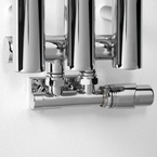 Sapho PILON fürdőszobai radiátor, 3 fogassal, 196x1800 mm, 291 W, króm (IZ126T)