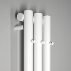 Sapho PILON fürdőszobai radiátor, 3 fogassal, 196x1800 mm, 437 W, matt fehér (IZ127T)