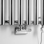 Sapho PILON fürdőszobai radiátor, 6 fogassal, 418x1800 mm, 582 W, króm (IZ130T)